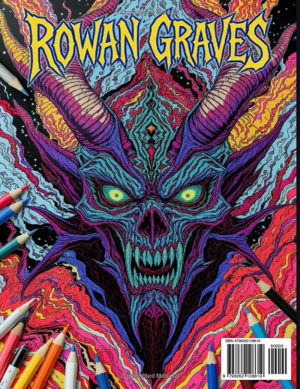 Demonic,ancient horrors colouring book: A Spine-Chilling Collection of 50+ Demonic & Ancient Horror Designs for Fearless Adults and Brave Teens” - Image 3