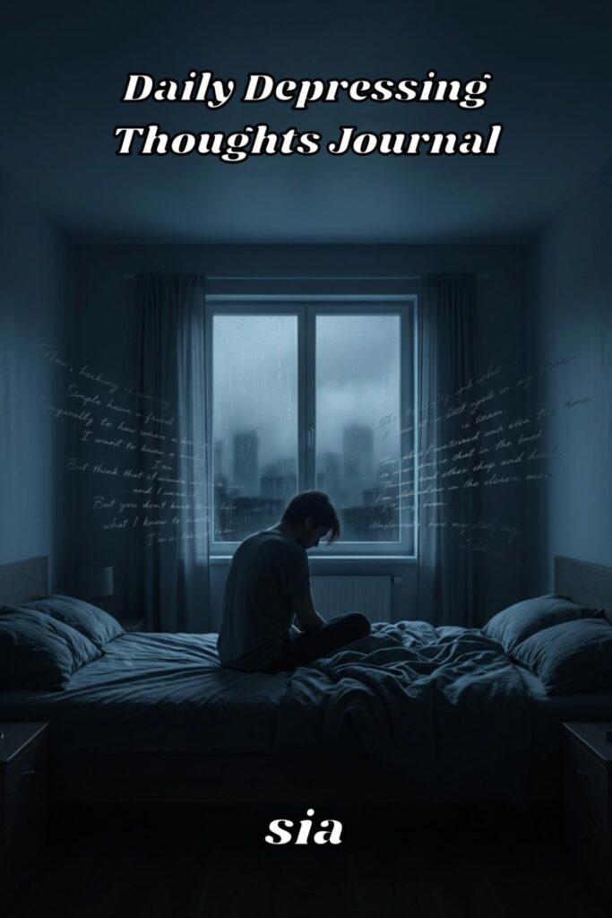 Daily Depressing Thoughts Journal: A Private Daily Reflection Notebook for Difficult Days