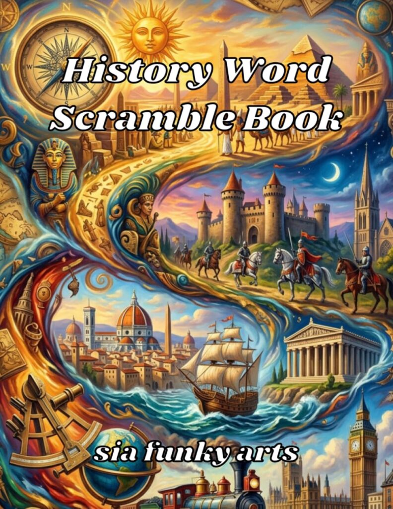History Word Scramble Book for Adults: Large Print Educational Puzzle Challenge Featuring Ancient Civilizations, World Wars, Famous Leaders, ... & Landmarks