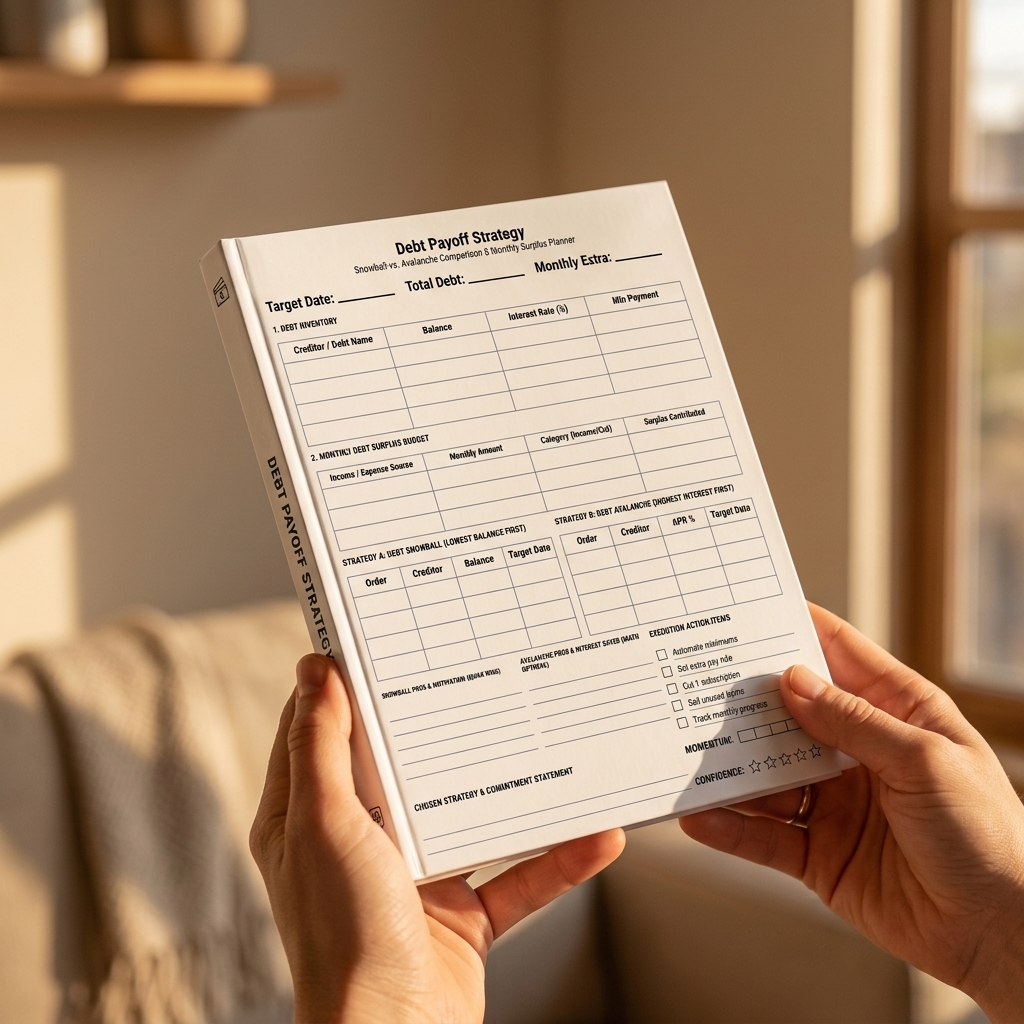 Debt Tracker Planner Log Book