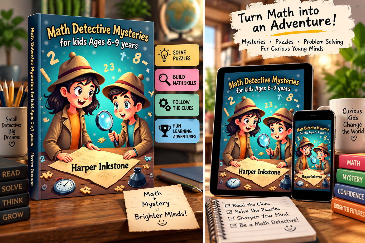 Math Detective Mysteries for kids Ages 6-9 years: Exciting Math Mystery Cases with Logic Puzzles, Word Problems, Secret Codes, Maps, and Brain-Teasing Challenges for Grade 2 - Image 2
